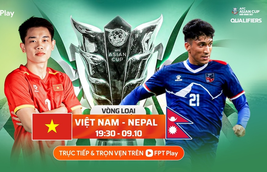 Xem trực tiếp bóng đá Việt Nam vs Nepal ở kênh nào?