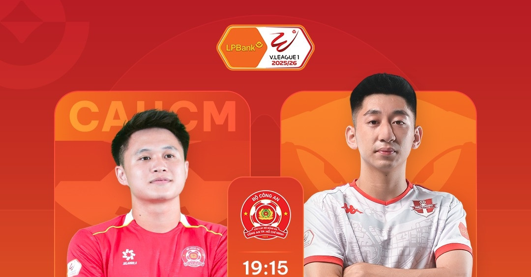 Trực tiếp bóng đá CA TP.HCM 1-0 Hải Phòng: Quốc Cường &amp;apos;xé lưới&amp;apos; Đình Triệu