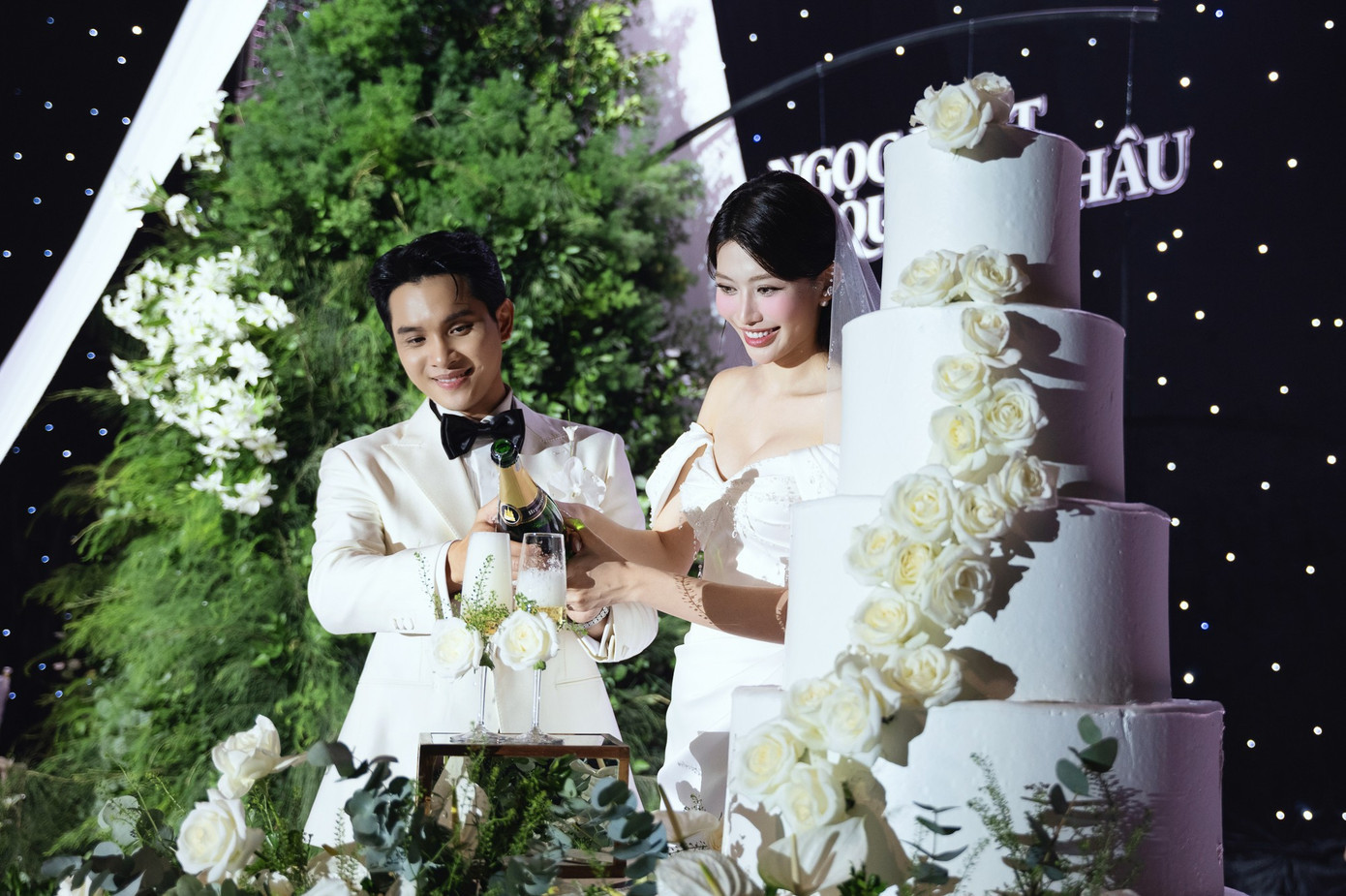 Á hậu Quỳnh Châu và CEO Nguyễn Ngọc Phát