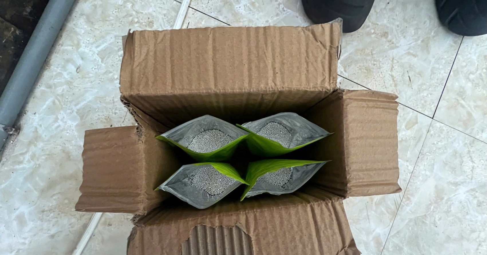 Giấu hàng chục kg bạc trị giá tiền tỷ dưới đế giày để chuyển qua biên giới