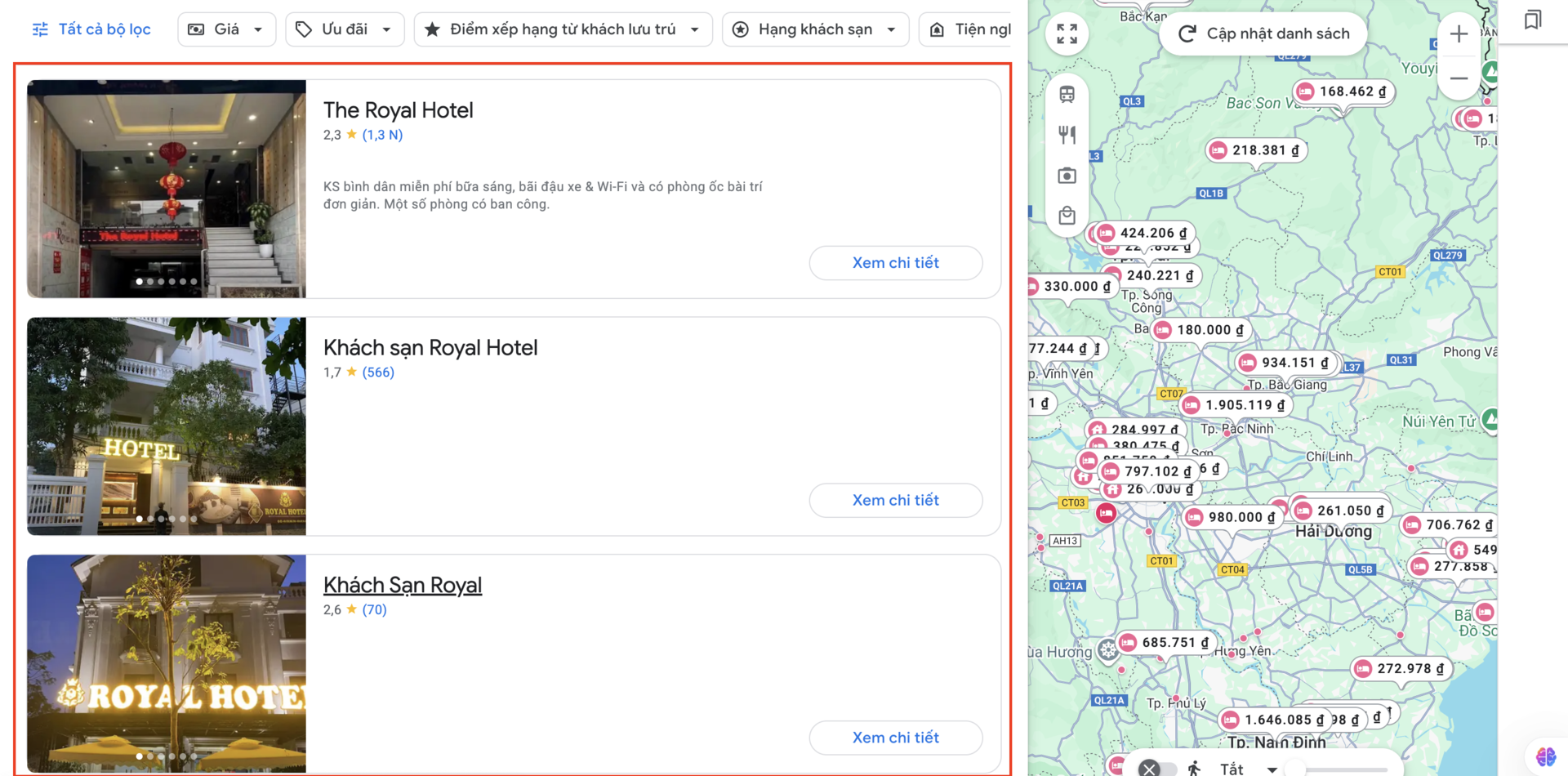 khách sạn từ chối khách