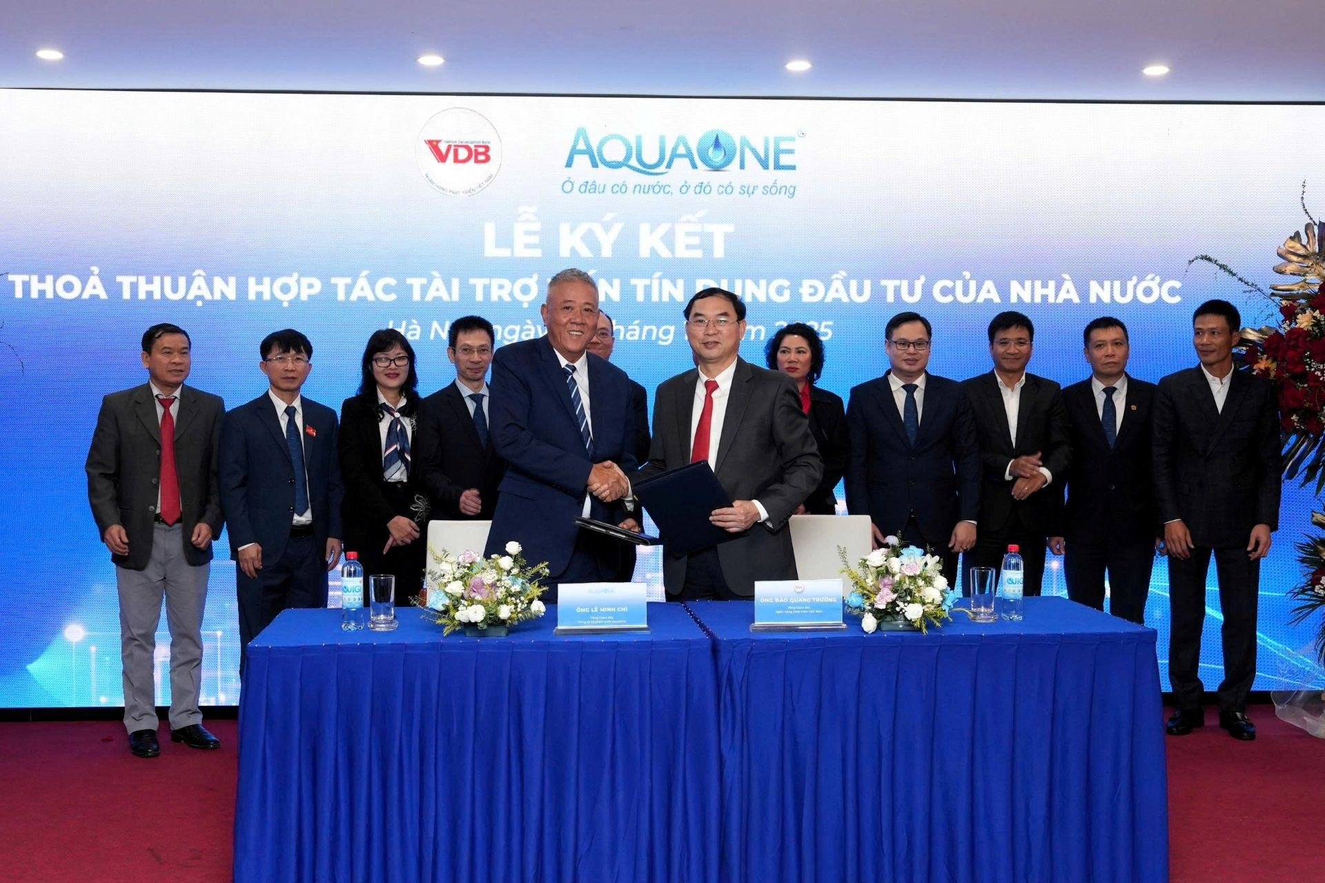 VDB ký hợp tác với Aqua One, cho vay vốn dự án Thủy điện Hướng Phùng