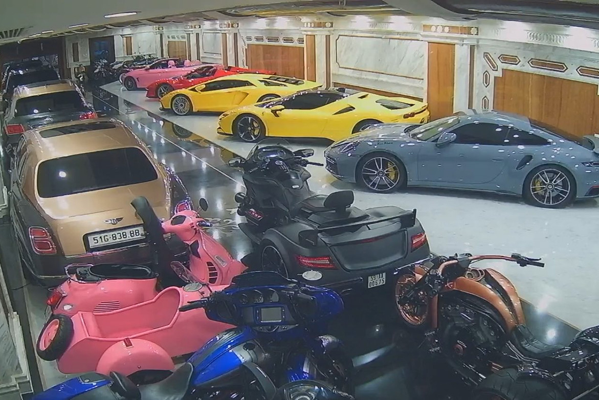 Ông chủ thẩm mỹ viện Mailisa Hoàng Kim Khánh khoe hầm siêu xe trăm tỷ