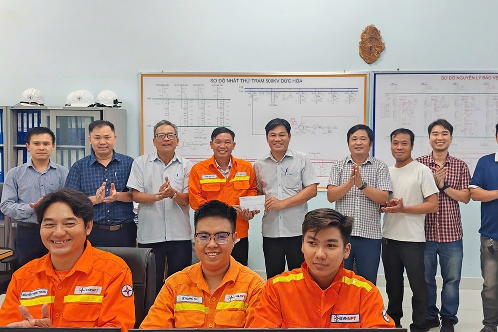 Đóng điện máy biến áp 220kV - 250MVA tại Trạm biến áp 500kV Đức Hòa