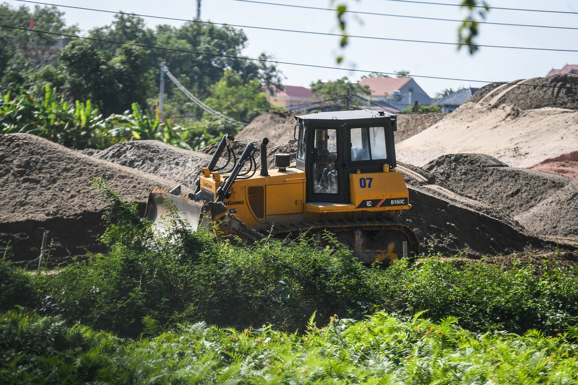 Toàn cảnh khu vực đang xây dựng sân bay lớn nhất miền Bắc