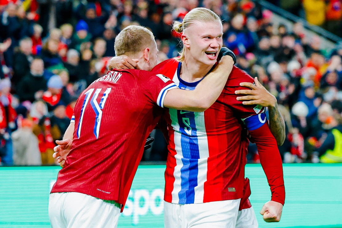 Haaland lập cú đúp, Na Uy tiến gần tấm vé dự World Cup 2026