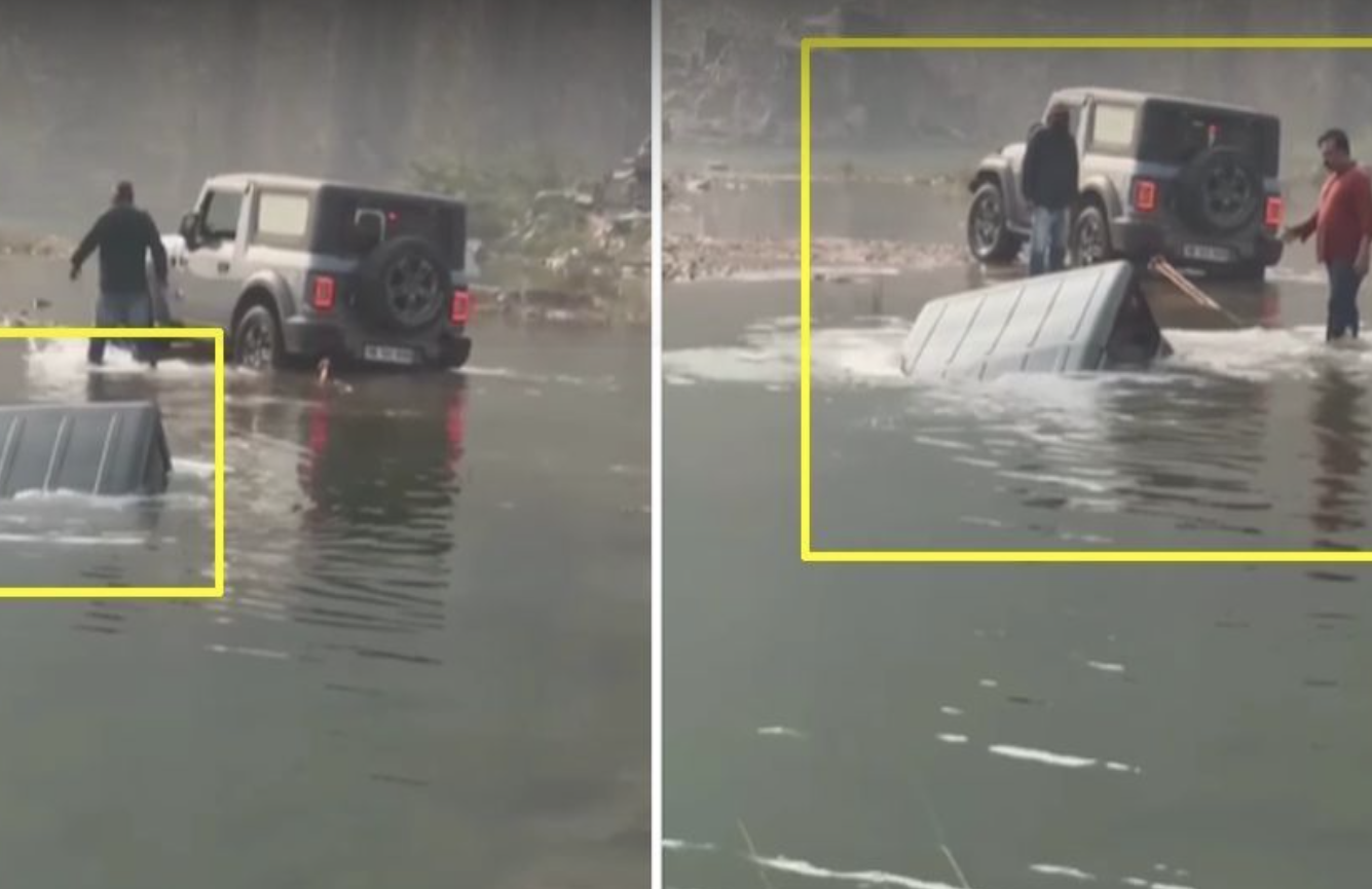 Xe SUV chìm nghỉm xuống đáy hồ khi tài xế muốn tăng độ mạo hiểm lái off-road