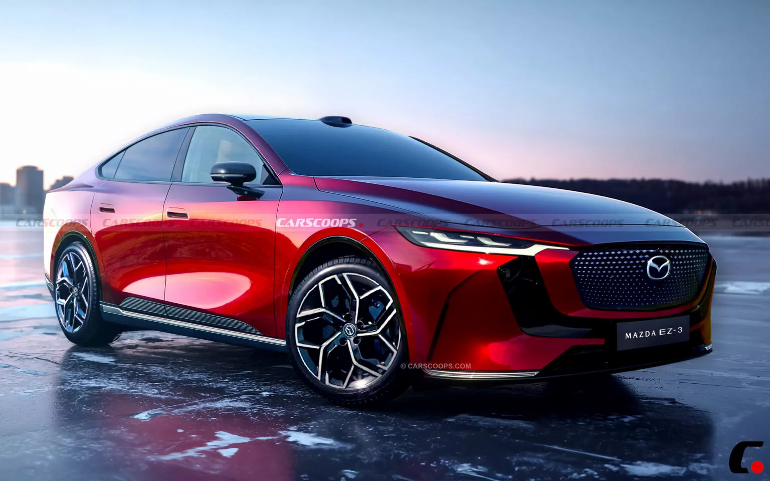 2026 Mazda 3e Red.webp