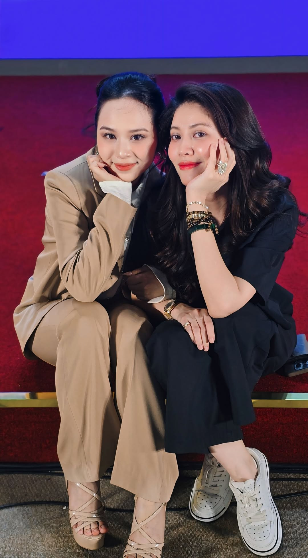 MC Tuyết Ngân và nhà báo Dương Ngọc Trinh