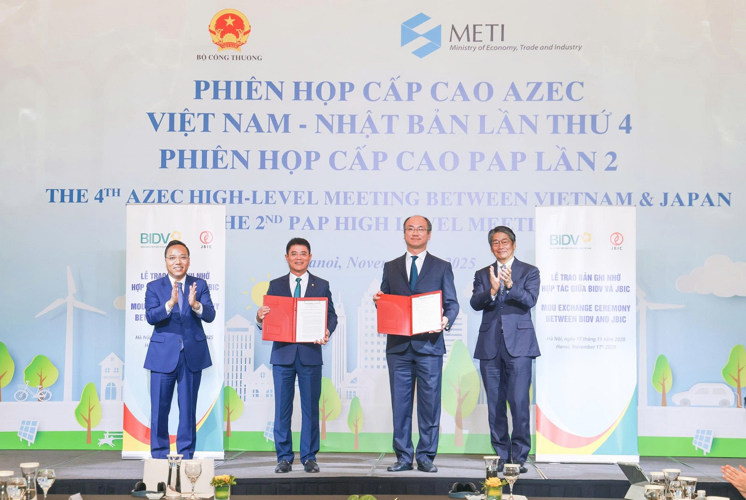 BIDV và JBIC ký kết thỏa thuận hợp tác về tài chính xanh