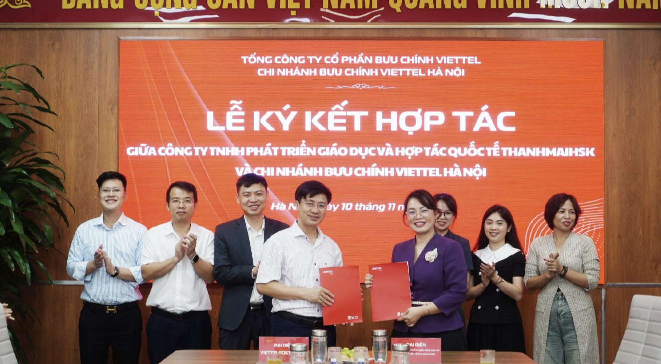 Viettel Post Hà Nội hợp tác Thanhmaihsk đào tạo nhân lực tiếng Trung