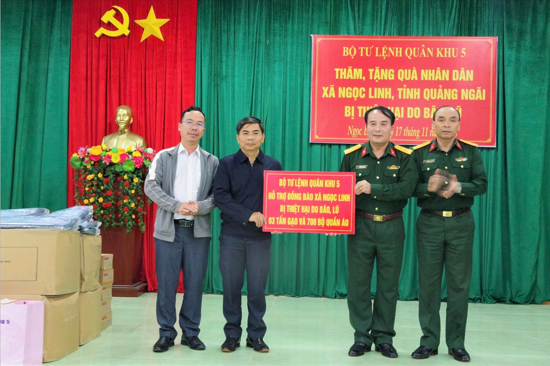 Bộ Tư lệnh Quân khu 5 đồng hành cùng nhân dân khắc phục hậu quả thiên tai