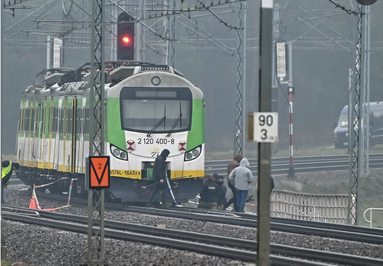 Đường sắt Ba Lan. Ảnh: EPA