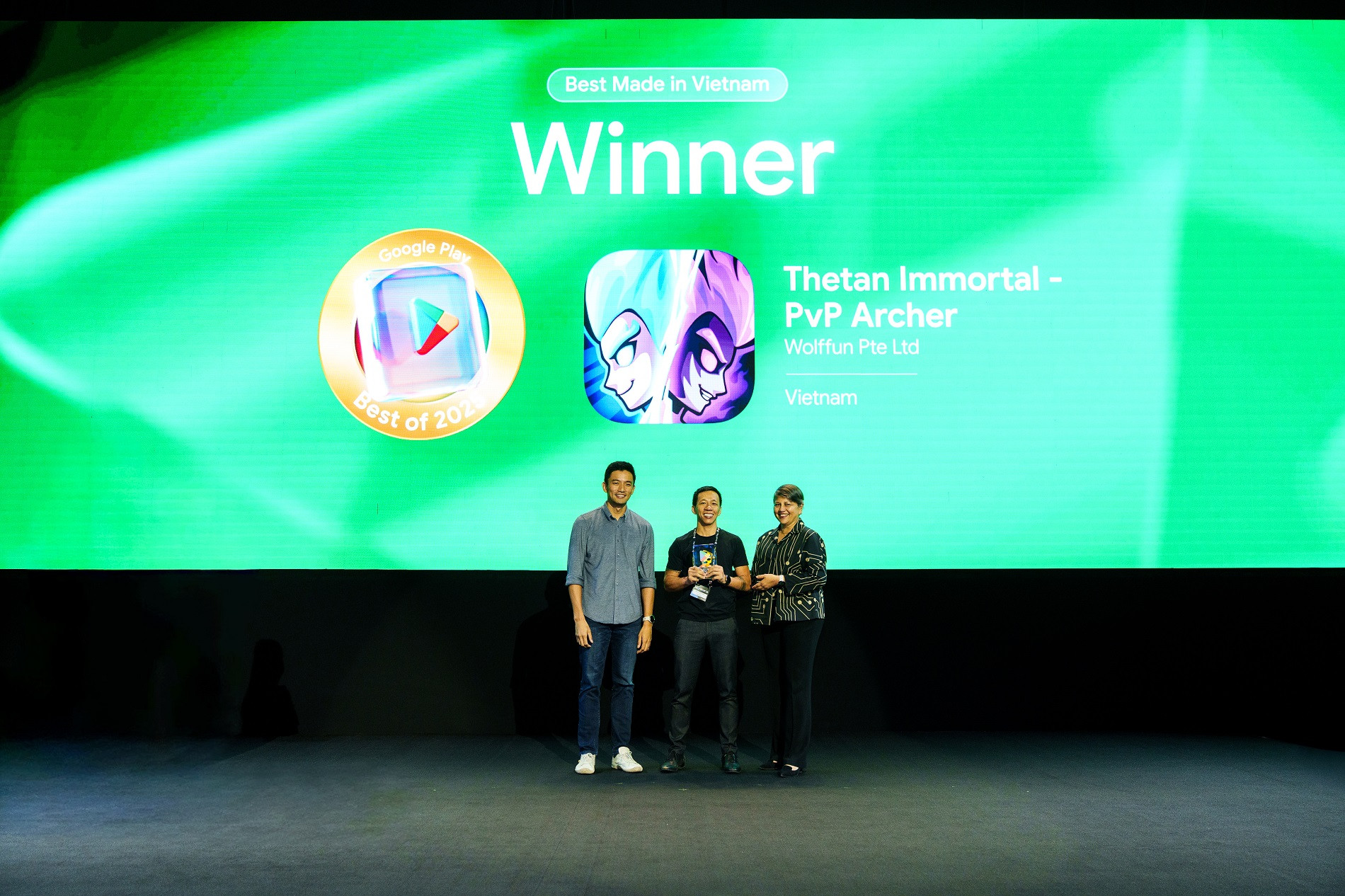 Giải thưởng lần đầu tiên này đã thuộc về Thetan Immortal PvP Archer, sản phẩm của Wolffun Game Studio.jpg