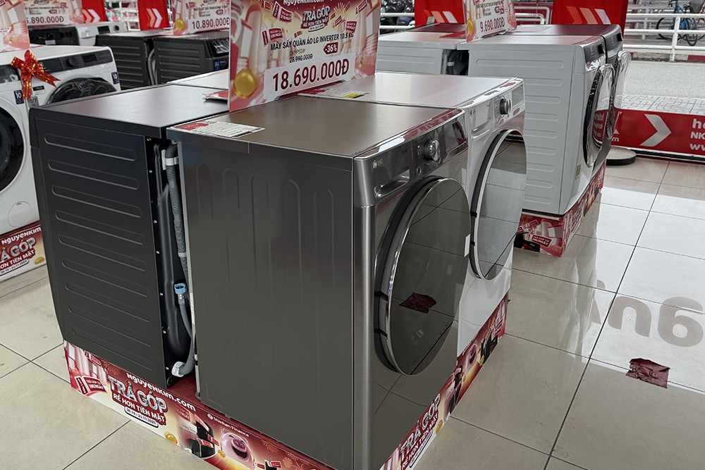 Máy giặt cao cấp giảm sâu tới 19 triệu đồng