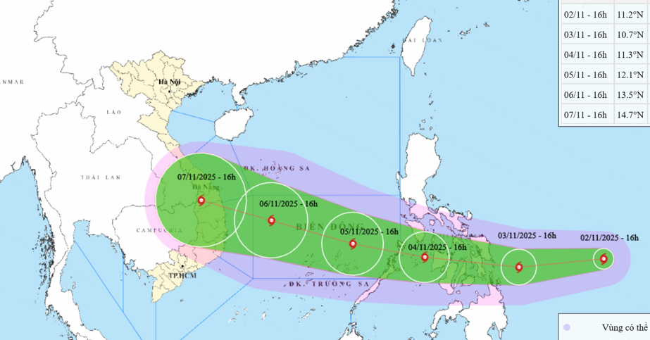 Bão Kalmaegi sắp vào Biển Đông thành bão số 13,...