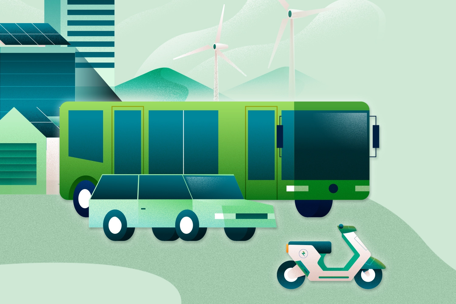 Đến năm 2030, 100% phương tiện công cộng ở Hà Nội, TPHCM sử dụng năng lượng sạch