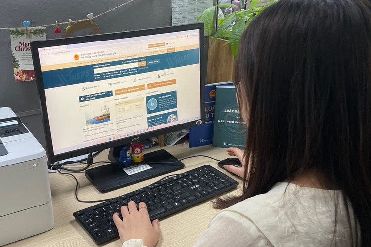 Nâng cấp giao diện và menu chức năng Hệ thống mạng đấu thầu quốc gia