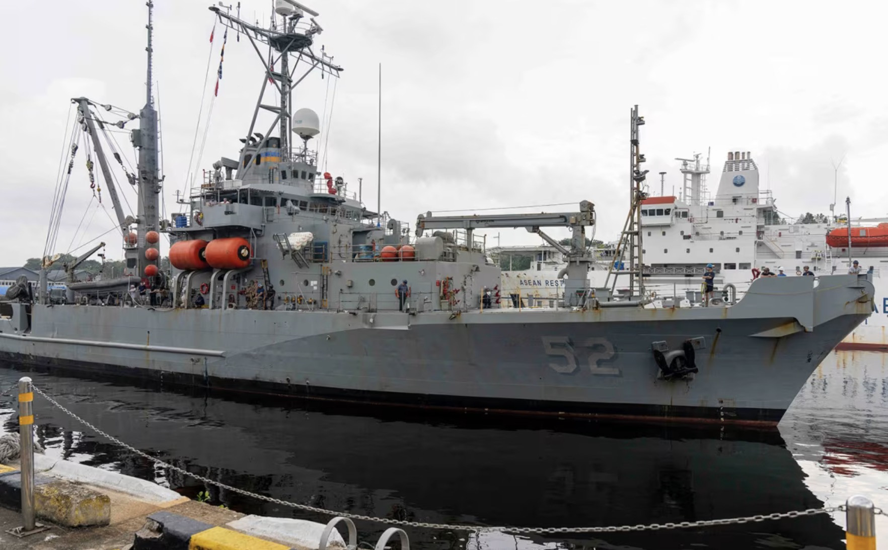 Tàu trục vớt của Mỹ. Ảnh: Hải quân Mỹ