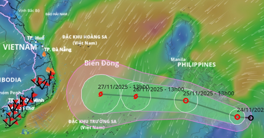 Bão số 15 sắp xuất hiện, thời điểm vào đất liền...