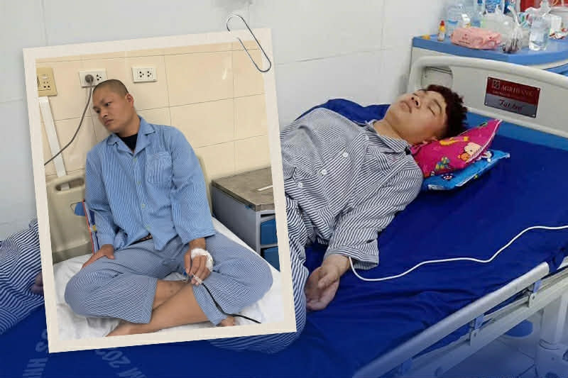 Con trai tai nạn chấn thương sọ não, bố ung thư, cả gia đình khánh kiệt