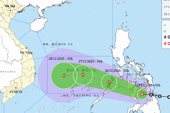 Tin mới nhất về áp thấp nhiệt đới: Di chuyển nhanh, có thể vào Biển Đông đêm nay