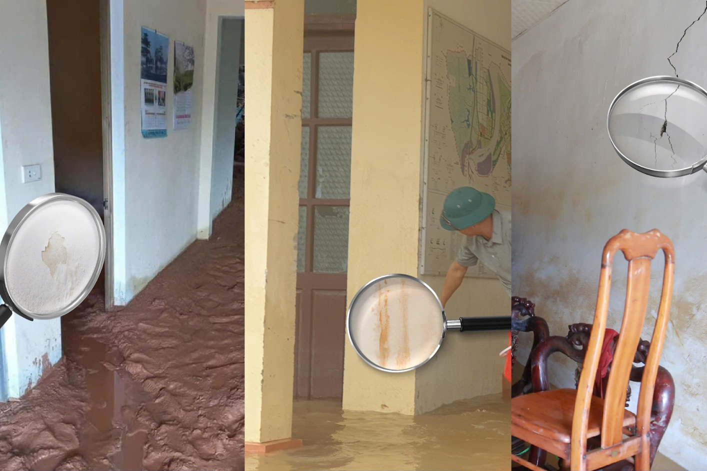 3 nỗi lo thường gặp của tường nhà sau mùa mưa lũ