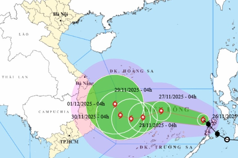 Bão Koto thành bão số 15 trên Biển Đông: Đường đi cực phức tạp, có thể mạnh thêm