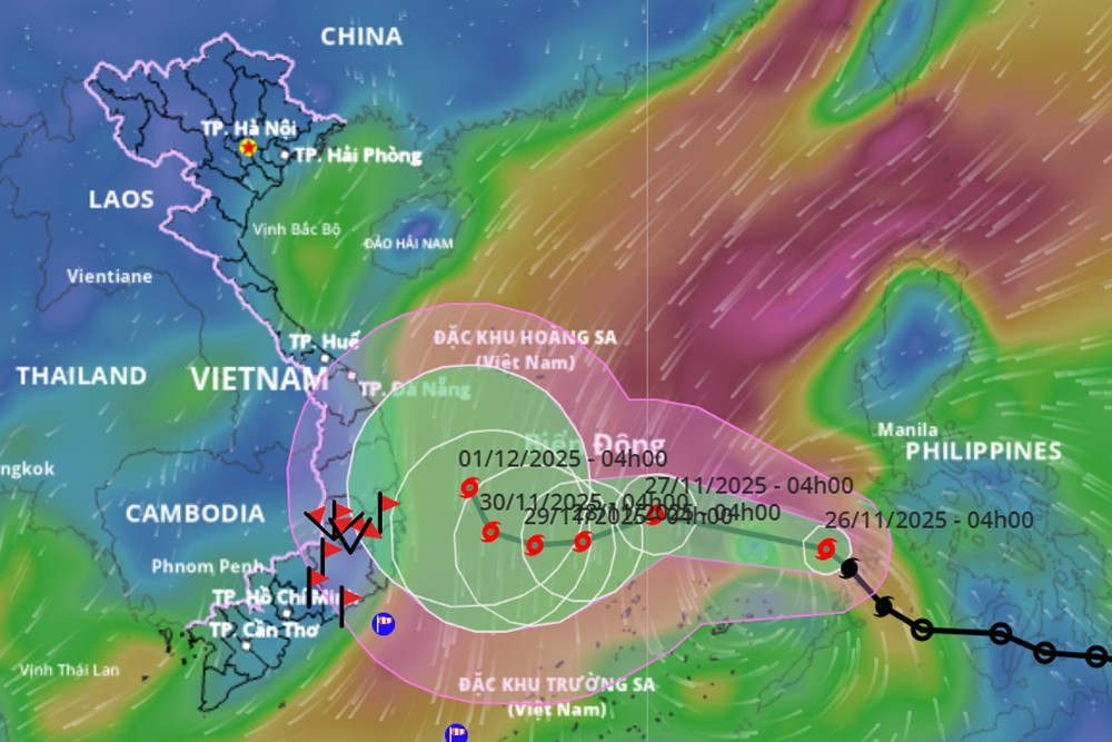 Bão số 15 Koto có thể bất ngờ đổi hướng, 80% không đổ bộ miền Trung
