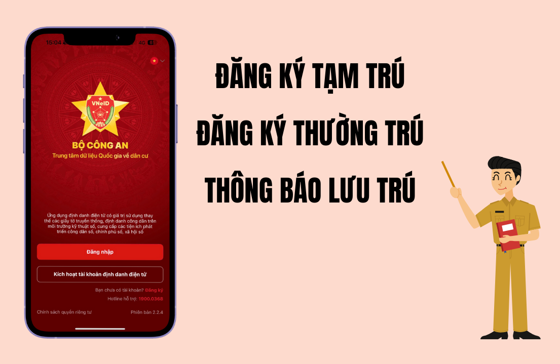 Hướng dẫn cách đăng ký tạm trú, thông báo lưu trú, thường trú