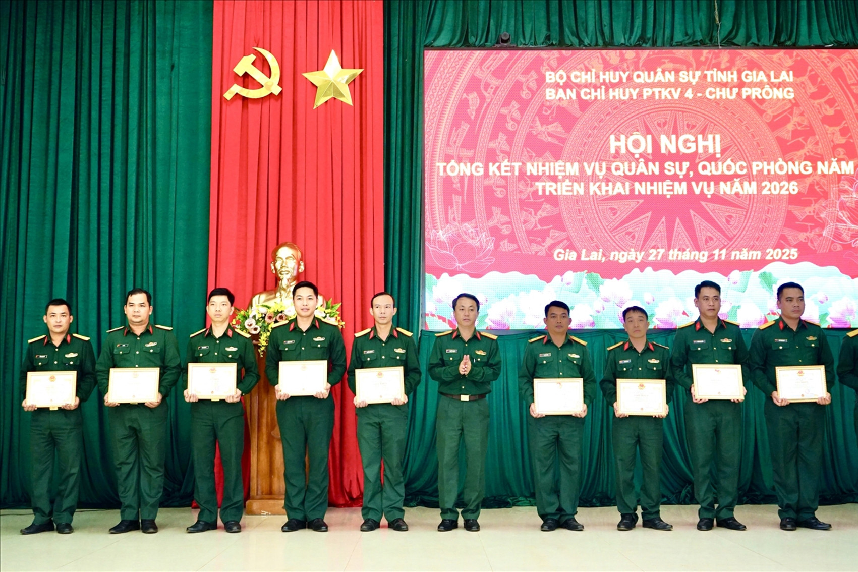 Ban Chỉ huy Phòng thủ khu vực 4 - Chư Prông nâng cao khả năng sẵn sàng chiến đấu