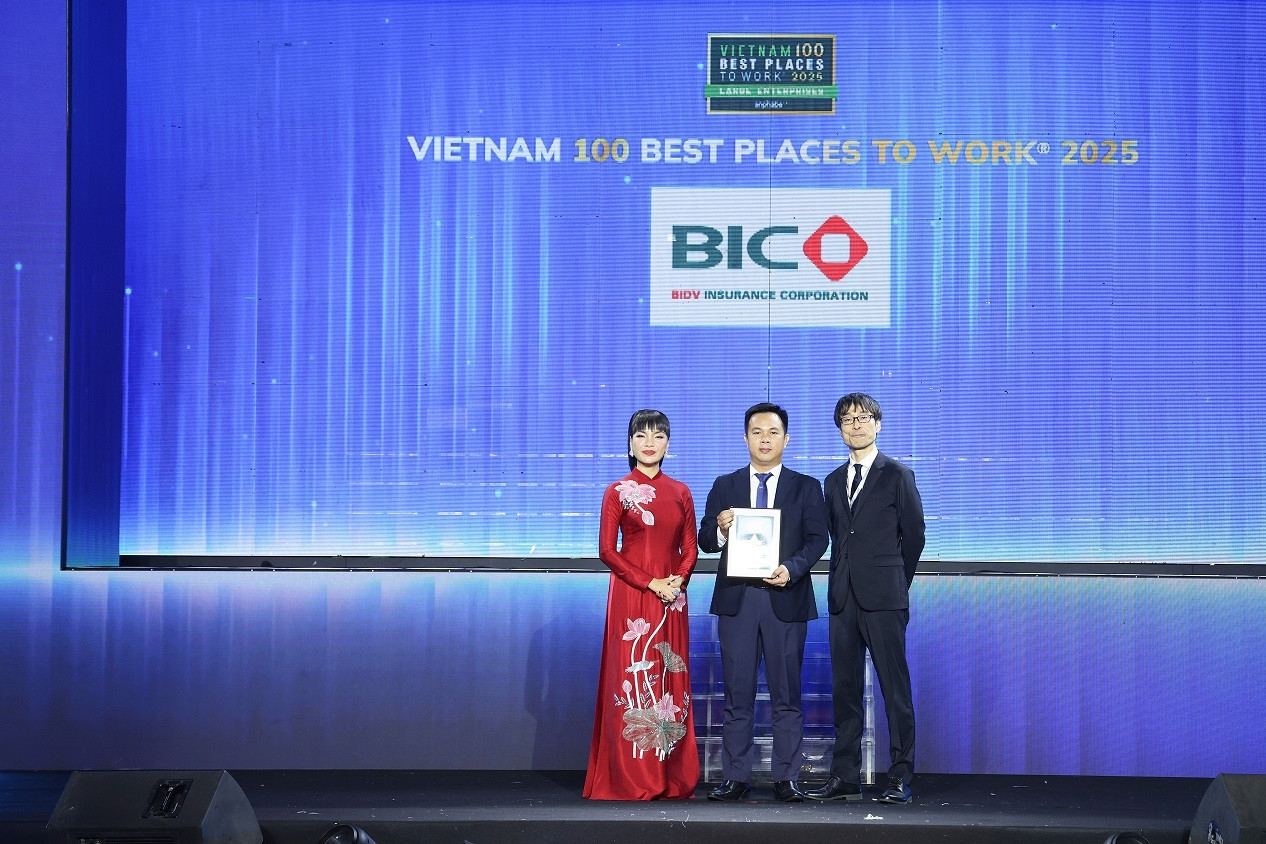 Bảo hiểm BIC lần thứ 2 vào Top 100 Nơi làm việc tốt nhất khối doanh nghiệp lớn