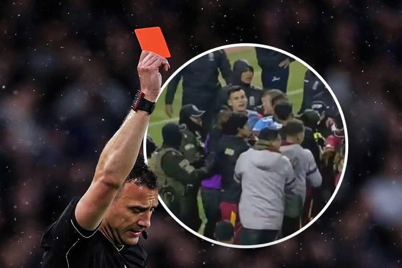 Cầu thủ biến sân cỏ thành võ đài, trọng tài rút... 17 thẻ đỏ