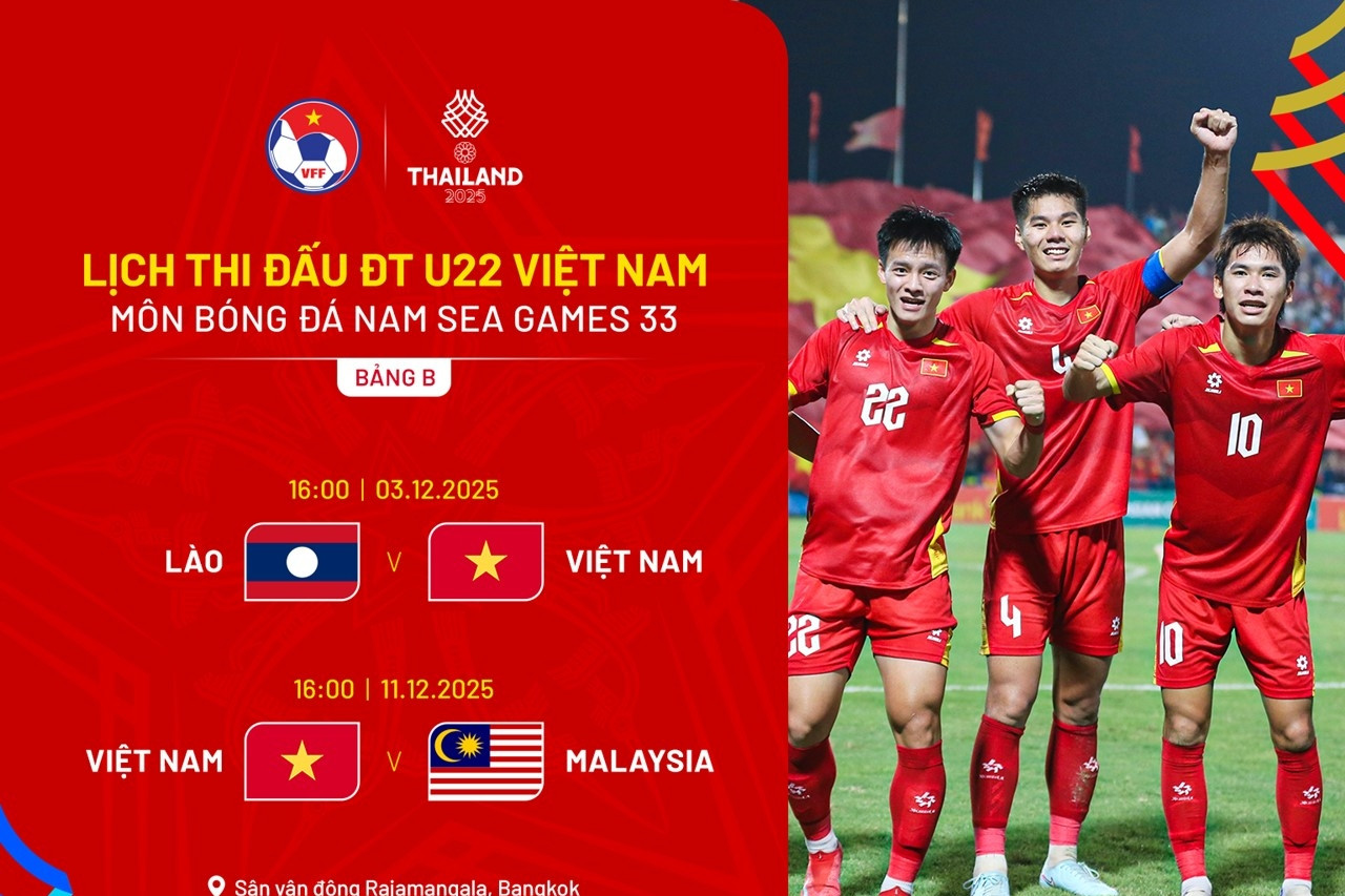 Link xem trực tiếp bóng đá SEA Games 33 U22 Việt Nam vs U22 Malaysia Lịch thi đấu bóng đá Nam SEA Games 33 mới nhất