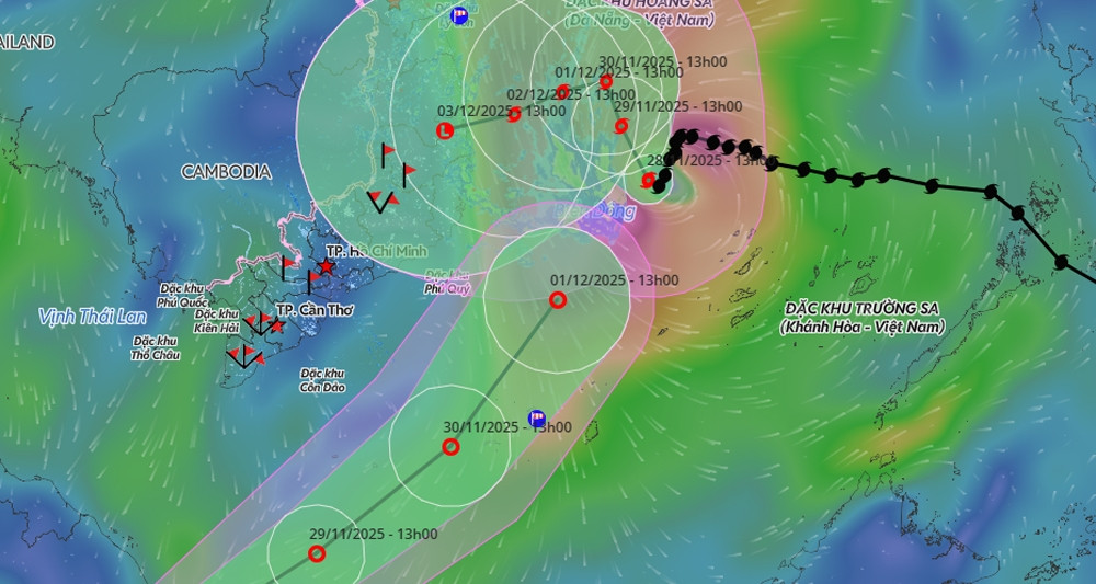 Áp thấp nhiệt đới hiếm gặp sắp vào Biển Đông, h...
