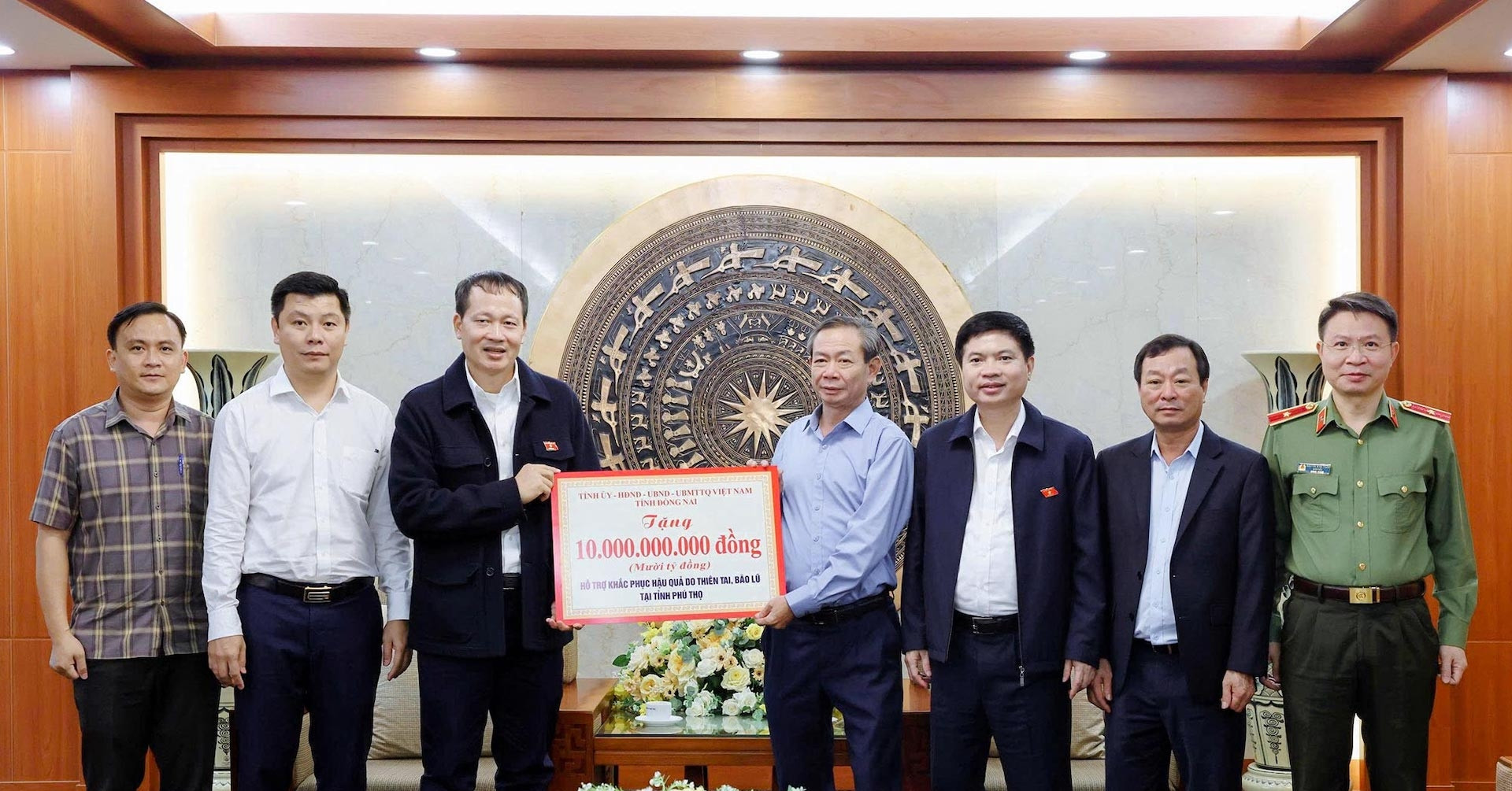 Đồng Nai hỗ trợ 41 tỷ đồng giúp 4 tỉnh miền Bắc khắc phục hậu quả bão lũ