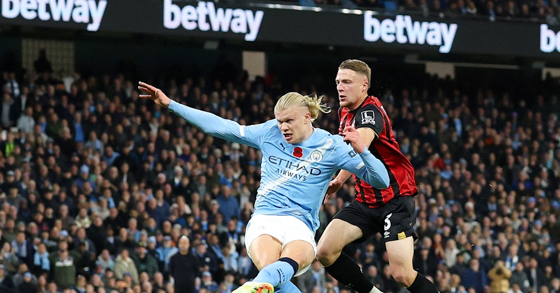 Trực tiếp Man City 2-1 Bournemouth: Haaland lập cú đúp (H1)