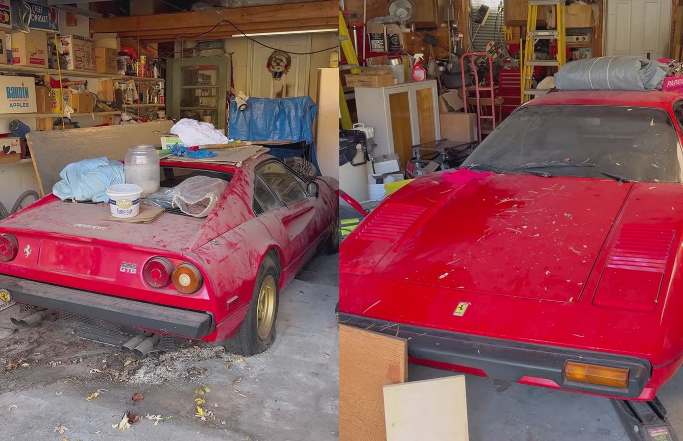 Cặp đôi siêu xe Ferrari bỏ hoang suốt 30 năm, rất ít chi tiết bị hỏng