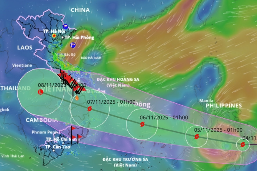 Bản tin sáng 4/11: Bão Kalmaegi cường độ rất mạnh, di chuyển nhanh vào Biển Đông Bản tin sáng 4/11: Bão Kalmaegi cường độ rất mạnh, di chuyển nhanh vào Biển Đông