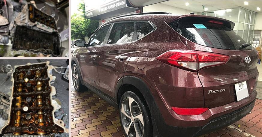 Đi 5 vạn km không thay dầu, chủ xe Hyundai Tucson ở Hà Nội nhận hoá đơn 'khủng'