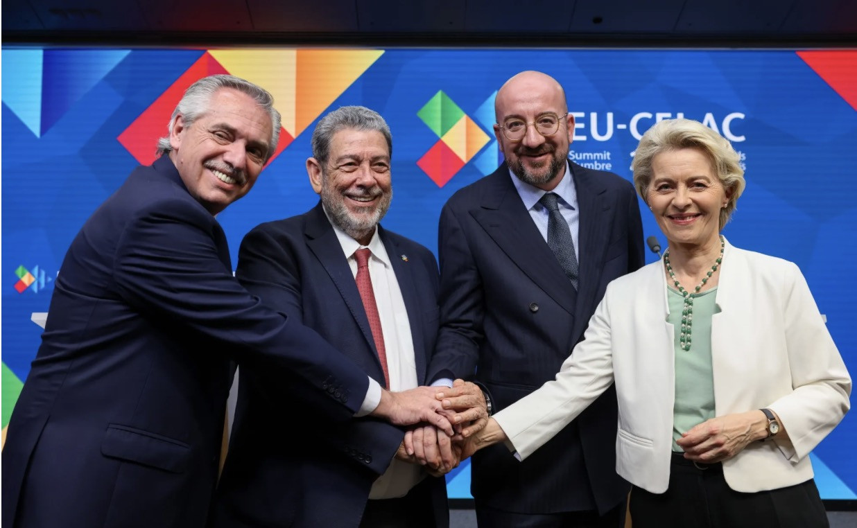 Năm 2023, hội nghị EU-CELAC diễn ra ở Bỉ. Ảnh: Bloomberg