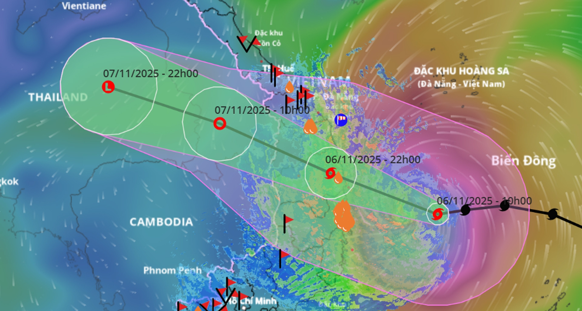 Bão số 13 Kalmaegi có thể giật cấp 15-16 khi đổ...
