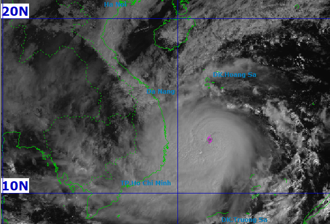 Bão số 13 Kalmaegi tăng lên cấp 15, đêm nay đỉnh điểm mưa rất to và gió cực mạnh