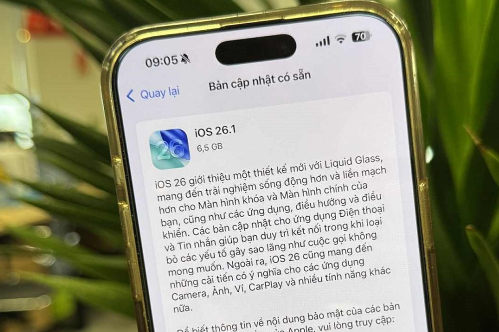 Lý do iPhone cần cập nhật iOS 26.1 ngay lập tức