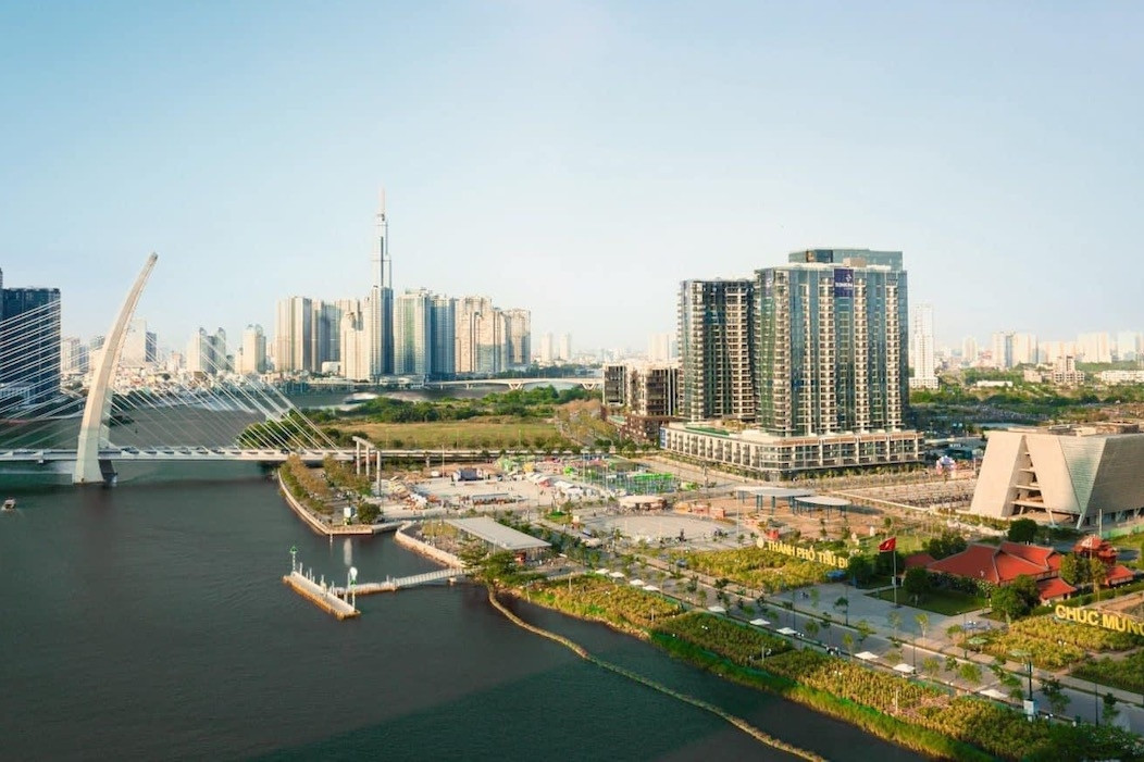 Giá căn hộ Thủ Thiêm đều đặn tăng giá lên 250-300 triệu đồng/m2