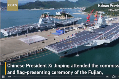 Tàu sân bay mới, hiện đại nhất của Trung Quốc đi vào hoạt động
