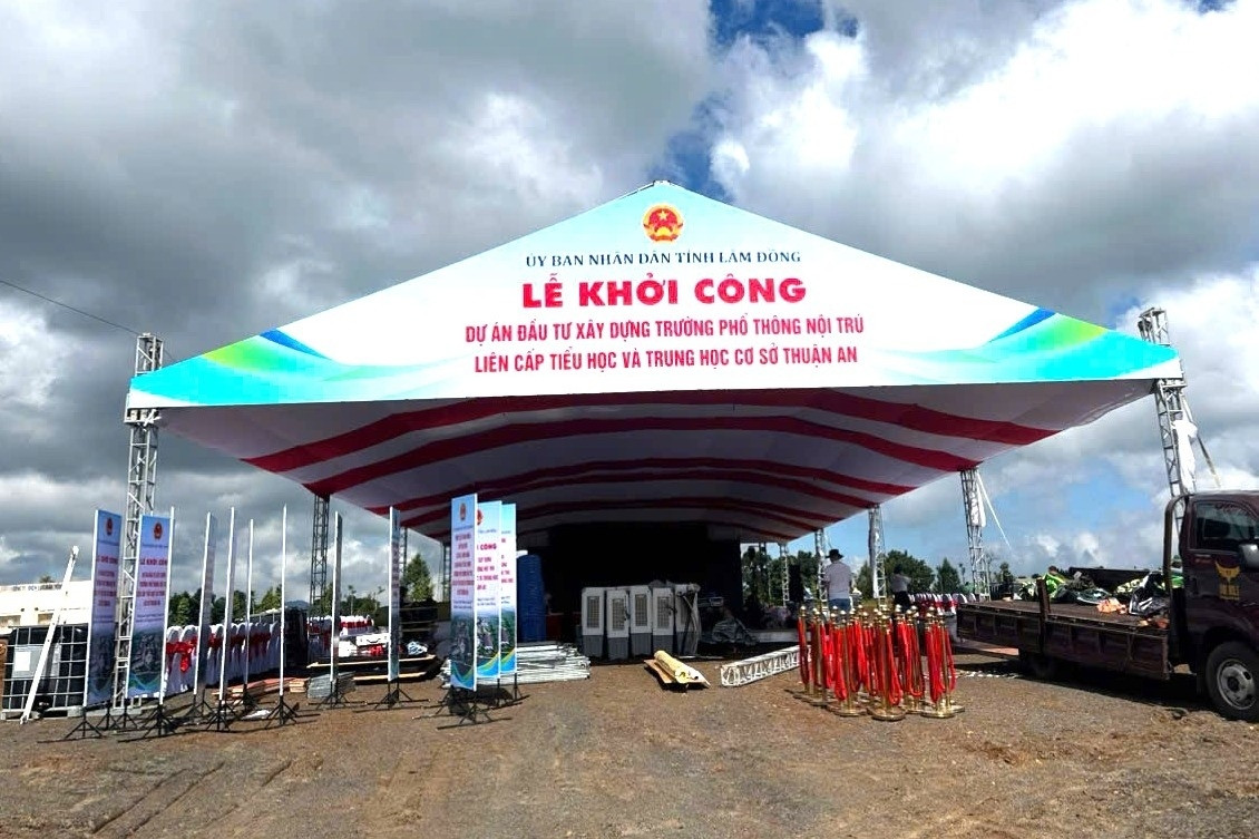 2 xã ở Lâm Đồng chuẩn bị cho lễ khởi công trường liên cấp