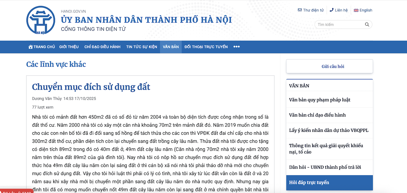 chuyển mục đích sử dụng đất