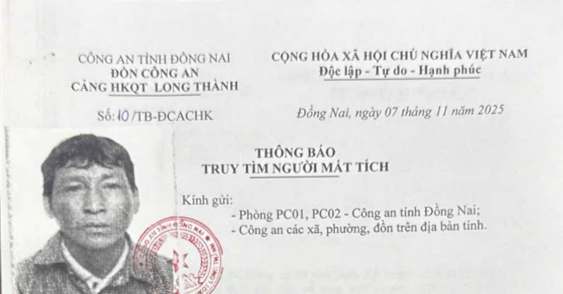 Công an tìm người đàn ông bỏ đi khỏi dự án sân ...