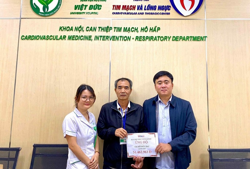 Được bạn đọc giúp đỡ, anh Đỗ Đức Đạt đã phẫu thuật tim thành công